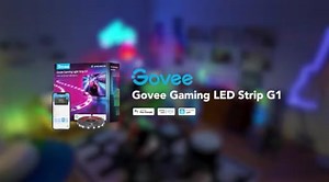 Govee Gaming Light für Monitor G1, TV LED Hintergrundbeleuchtung für 27-34 Zoll TV oder PC, Smart RGBIC Wi-Fi TV Backlight, Doppelte Lichtperlen mit 123 Szenenmodi App-Steuerung, kompatibel mit Alexa