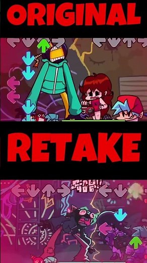 FNF Whitty ORIGINAL vs RETAKE Animation - Ballistic #shorts