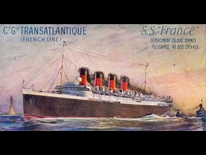 s.s. France (1) - CGT French Line - Interior- Song de Automne