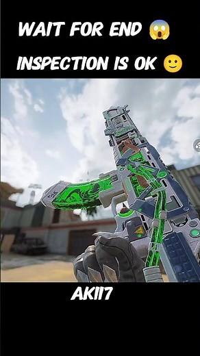 AK117 : Inspection is Ok 😊 But iron sight 💀 Cod mobile Epic Skin with unique iron sight #codm