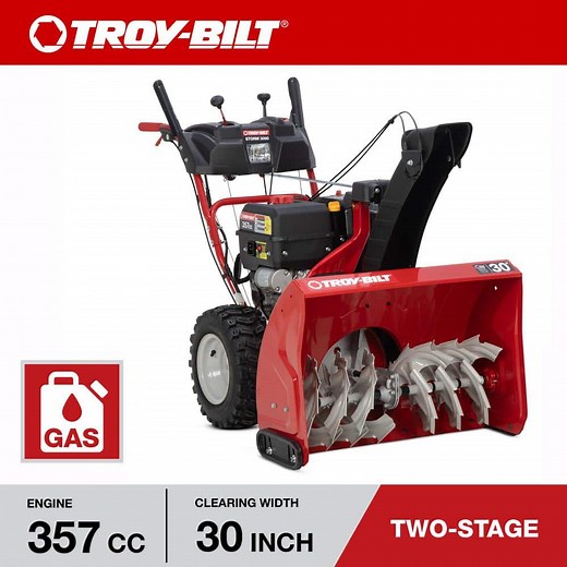 Reviews for Troy-Bilt Storm 30 in. 357cc Two-Stage Electric Start Gas Snow Blower with Power Steering | Pg 1 - The Home Depot