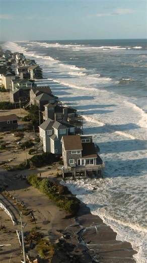 Hurricane Erin Day 5 - Cape Hatteras, NC - Well the good news is, this evenings High Tide cycle was a lot more forgiving compared to the past few days. And the weather was absolutely beautiful out tonight even though the ocean is still rough. Things are finally settling down in the surf, BUT unfortunately Buxton just has absolutely NO beach left…. And continues to get battered. The roads are being worked on to get cleared of sand/water so NCDOT can open them ASAP, and I know locals & business’ a