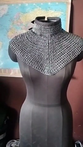 Viking Chainmail Aventail Collar 6 in 1 Maille Neck Guard Medieval Armor for LARP Reenactment - Etsy