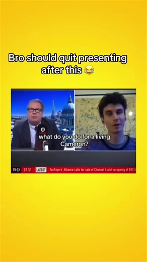 Interview Gone Wrong: Presenter Realizes His Mistake