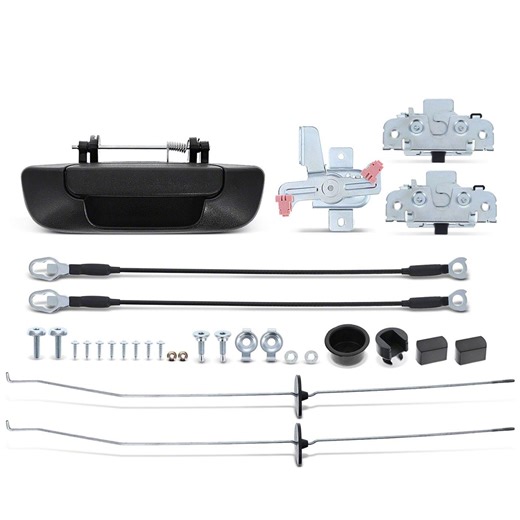 RAM 2500 Tailgate Hardware Rebuild Kit; Textured Black; 24-Piece (03-09 RAM 2500) - Free Shipping