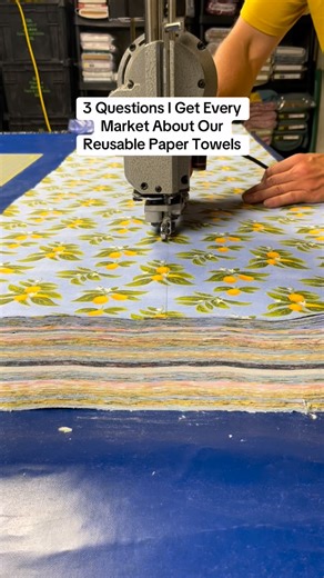 9.8K views · 4.1K reactions | I get asked these same 3 questions at every market… Reusable paper towels are easy to use, simple to wash, and a great way to cut down on single-use waste. | Three Huggers | Facebook