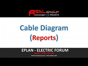 Cable Diagram (Reports) | EPLAN Education