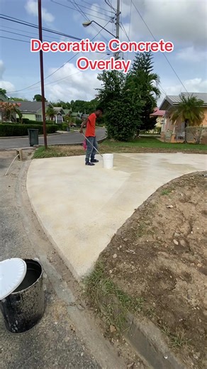 Have a look at one of our recently completed projects, just over 2000sqft, Driveway and garage, done with our Decorative concrete overlay in the client requested Sand Buff Colour accented with some grey. Call or WhatsApp 750-8524 today for Your free site visits and estimates!#concrete #trini_tiktoks #fypシ゚viral #fypシ #guyanesetiktok🇬🇾 #trinidad🇹🇹 #barbados #trending #concretekings #decorativeconcrete #trinidad