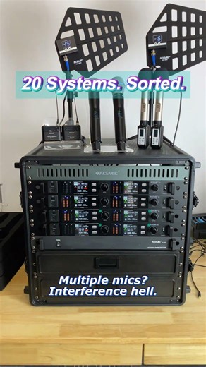 ACEMIC G4 Wireless Microphone System: 20 Units Setup & Zero Interference Guide