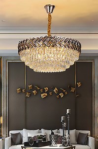 [Hot Item] American Crystal Living Lights Bedroom Villa European Restaurant Lighting