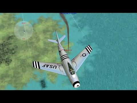 MiG Alley Intercept | F-86 Sabre | CFS3 Korea | Korean War