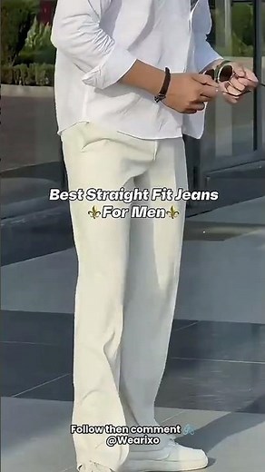 Best Straight Fit Jeans For Men😎 #mensfashion #menswear #menstyle #jeans #shorts