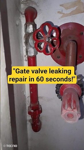 "Gate valve leak Repair in 60 seconds !"#shorts