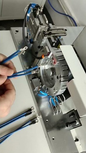 automatic heat shrink tube cutting inserting shrinking machine