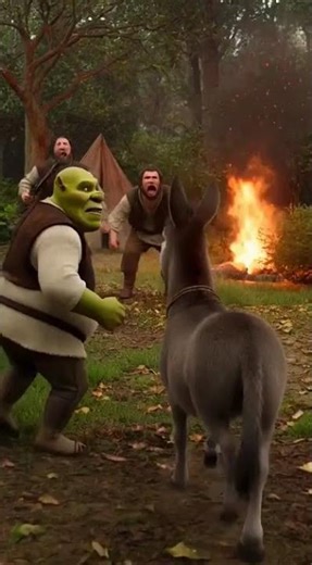 Shrek and Donkey escape