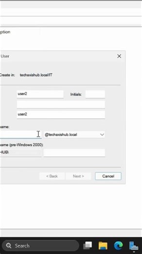 How to create users in Active Directory.