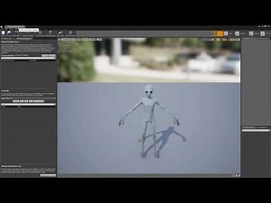 Alien Gray Retarget to Epic Skeleton Demo. Unreal 4 Asset.