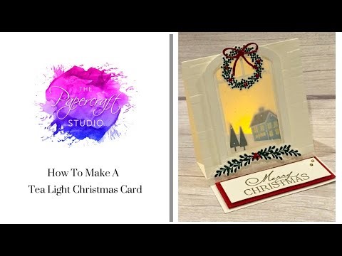 How To Make A Tea Light Christmas Card