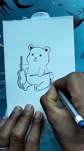 cute cartoon pencil art #trending #art#cartoon #shortvideo