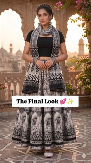 Long skirt and top ideas for women ❤️Elegant Indo-western look 💕✨Boho style lookbook 💟 Jaipur style🎀