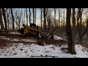 First time operating a skid steer. Cat 287B Supertrack. #23