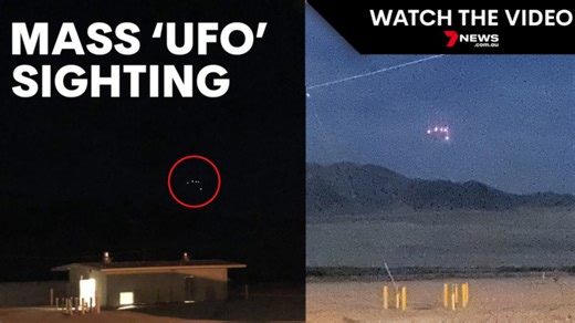 Mass 'UFO' sighting caught on camera in California