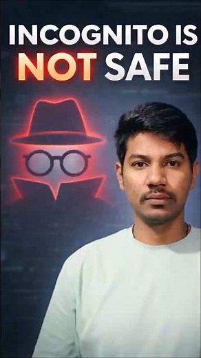 How Incognito work ☝️ #incognito #incognitomode #onlineprivacy #techshorts