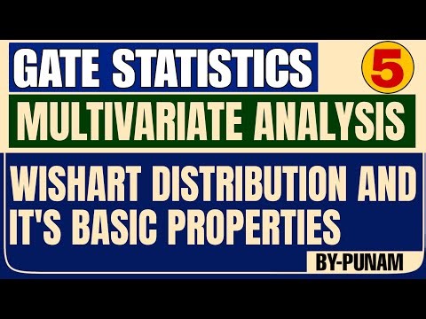 Wishart distribution and it's basic properties| ONE SHOT VIDEO|GATE STATISTICS| Statistics by Punam|