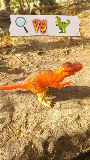 T-rex Vs Magnifying glass!