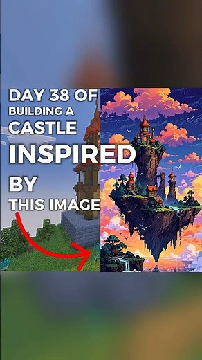 Day 38 of building a castle🏰 #minecraft #minecraftbuilding