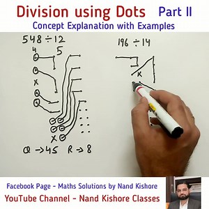 Division Using Dots (Part II) Link to watch Part I https://youtu.be/ldCAL2se9DA | Maths Solutions by Nand Kishore