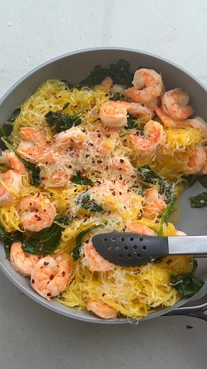 29K views · 1.4K reactions | RECIPE: https://feelgoodfoodie.net/recipe/spaghetti-squash-shrimp-scampi/ If you’ve been looking for a delicious, easy-to-make shrimp scampi dish without the pasta, look no further! This Spaghetti Squash Shrimp Scampi recipe is perfect for anyone looking for a healthy, low-carb meal. | Feel Good Foodie | Facebook