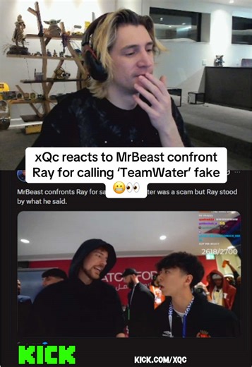MrBeast confronted Ray for his TeamWater comments 😬 #xqc #mrbeast #rayasianboy #teamwater #fyp