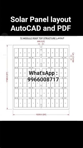 Solar panel layout Drawing