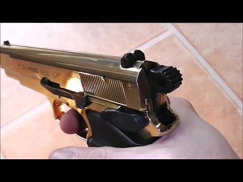 Browning GPDA9 "Shiny Gold" // 9mmPAK // Schreckschusspistole Review // PTB-772