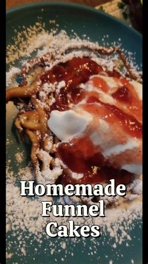 Homemade Funnel Cakes with Strawberry Jam 🍓✨ | Crispy, Sweet, Irresistible!
