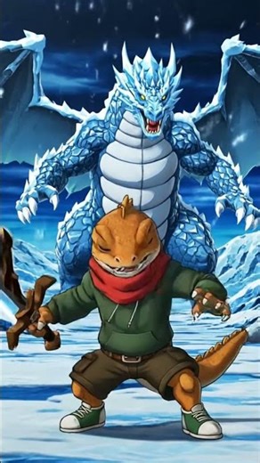 RAID BOSS DOWN! 🤯 Ice Dragon vs. FROZEN SAND Strategy! OMEGA LOOT DROP!#viral #aianimation #aivideo