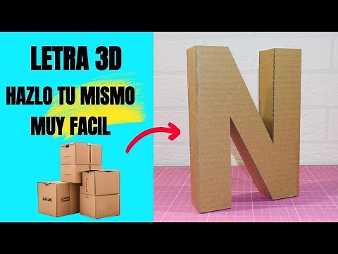Homemade 3D Letter: Step-by-Step Guide with Recycled Materials