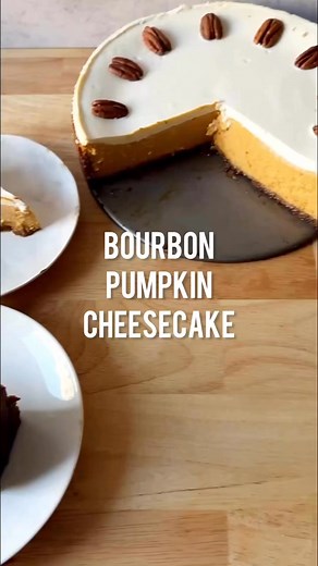 BOURBON PUMPKIN CHEESECAKE I'm not even welcome at Thanksgiving without this cheesecake. Over the years, I've hacked the recipe so that I can make it entirely in my food processor, which also means I don't even have to melt butter or bring cream cheese to room temp; it's so quick. Here's a demo. Instructions for the classic and FP methods (at the end of the recipe) on the site. // Bourbon Pumpkin Cheesecake on smittenkitchen.com or linked in comments. | smitten kitchen