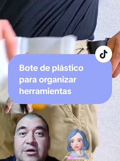 Bote de plástico para organizar herramientas de forma eficiente