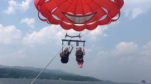 34K views · 52 reactions | Customers who try parasailing at Parasail Joe’s in Lake George, N.Y. fly 200-400 feet above the lake during their rides. https://trib.al/j61nyS3 | NYup.com | Facebook