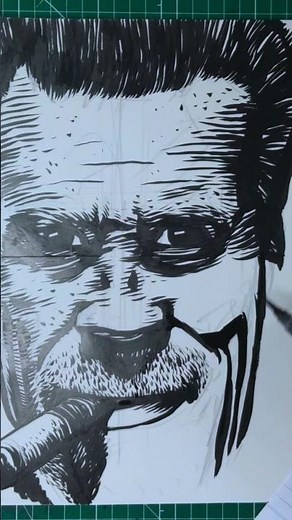 Arnold Schwarzenegger: A Majestic Illustration of a Cigar-Smoking Icon