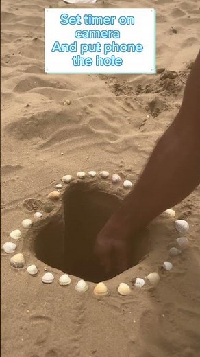 Heart in sand photo tutorial