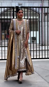 71K views · 613 reactions | NEHA In this classic ivory and gold formal, love our long signature #harisshakeelofficial lame Duppatta #harisshakeelofficial #harisshakeel #london #norway #denmark #fashiondesigner | Haris Shakeel Couture | Facebook