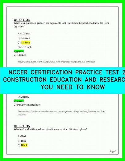 NCCER Certification Practice Test 2026 | LATEST Construction Education & Research Exam Prep