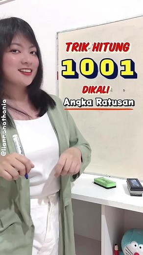 trik perkalian 1️⃣0️⃣0️⃣1️⃣✨ #serunyabelajar #matematika