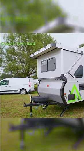 Aliner Classic Twin Bed Exterior Walkaround | A Frame Camper Travel Trailer