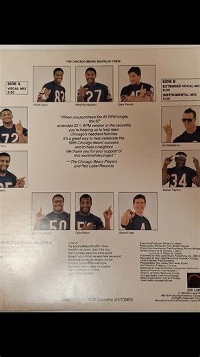 1985 superbowl shuffle | Mary J Stovall