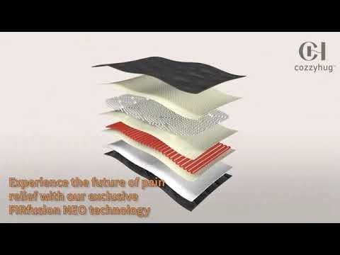 Weighted Back Wrap Heating Pad with Infrared and Negative Ion Function