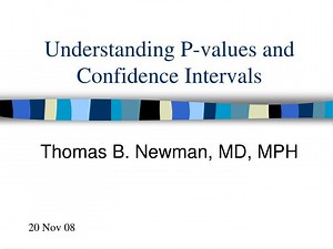 Understanding P-values and Confidence Intervals - SlideServe